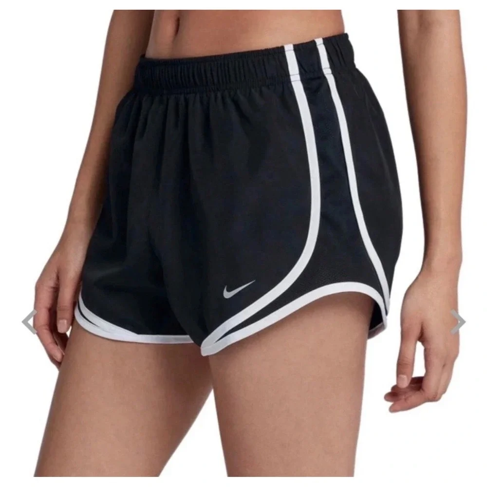 Nike Tempo Dri-FIT Running Shorts Womens M Black White 3